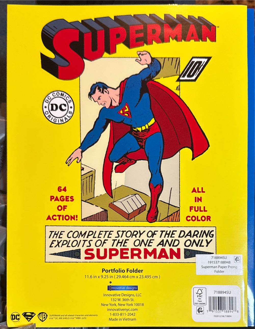 Superman Portfolio Folder 2025  vinyl figure collectible - Main Image 2
