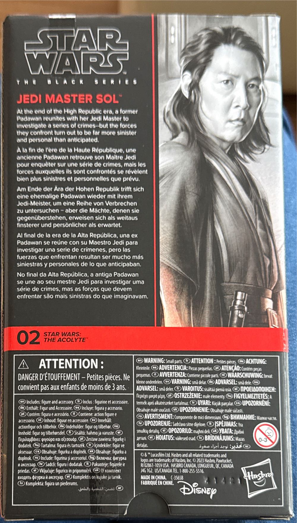 Jedi Master Sol Star Wars The Black Series Jedi Master Sol The Acolyte Collectible 6 Inch Action Figure - Star Wars vinyl figure collectible [Barcode 5010996269539] - Main Image 3