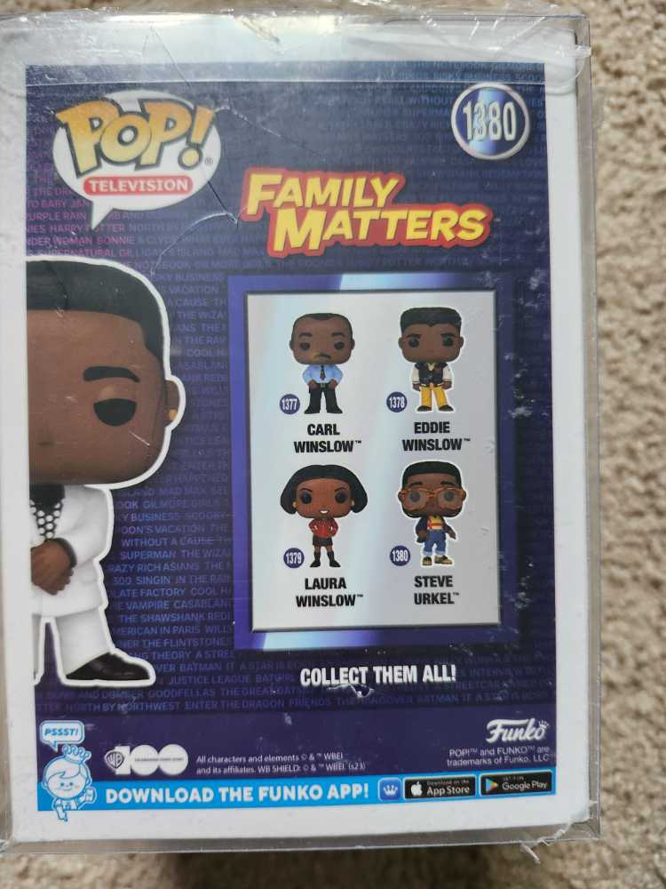 Family Matters Steve Urkel 1380 Limited Chase  vinyl figure collectible - Main Image 2