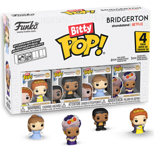 Bitty Pop! Netflix Bridgerton Series 3 Daphne Bridgerton / Simon Basset / Penelope Featherington / Queen Charlotte  vinyl figure collectible [Barcode 889698861274] - Main Image 3