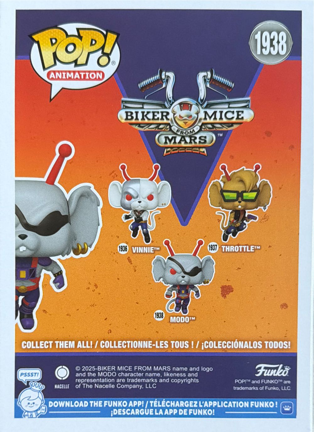 Biker Mice From Mars -1938- Modo  vinyl figure collectible [Barcode 889698839976] - Main Image 2
