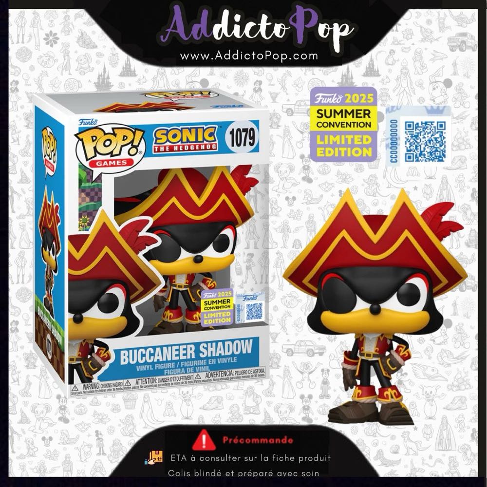 Buccaneer Shadow - Sonic the Hedgehog vinyl figure collectible [Barcode 889698879453] - Main Image 2