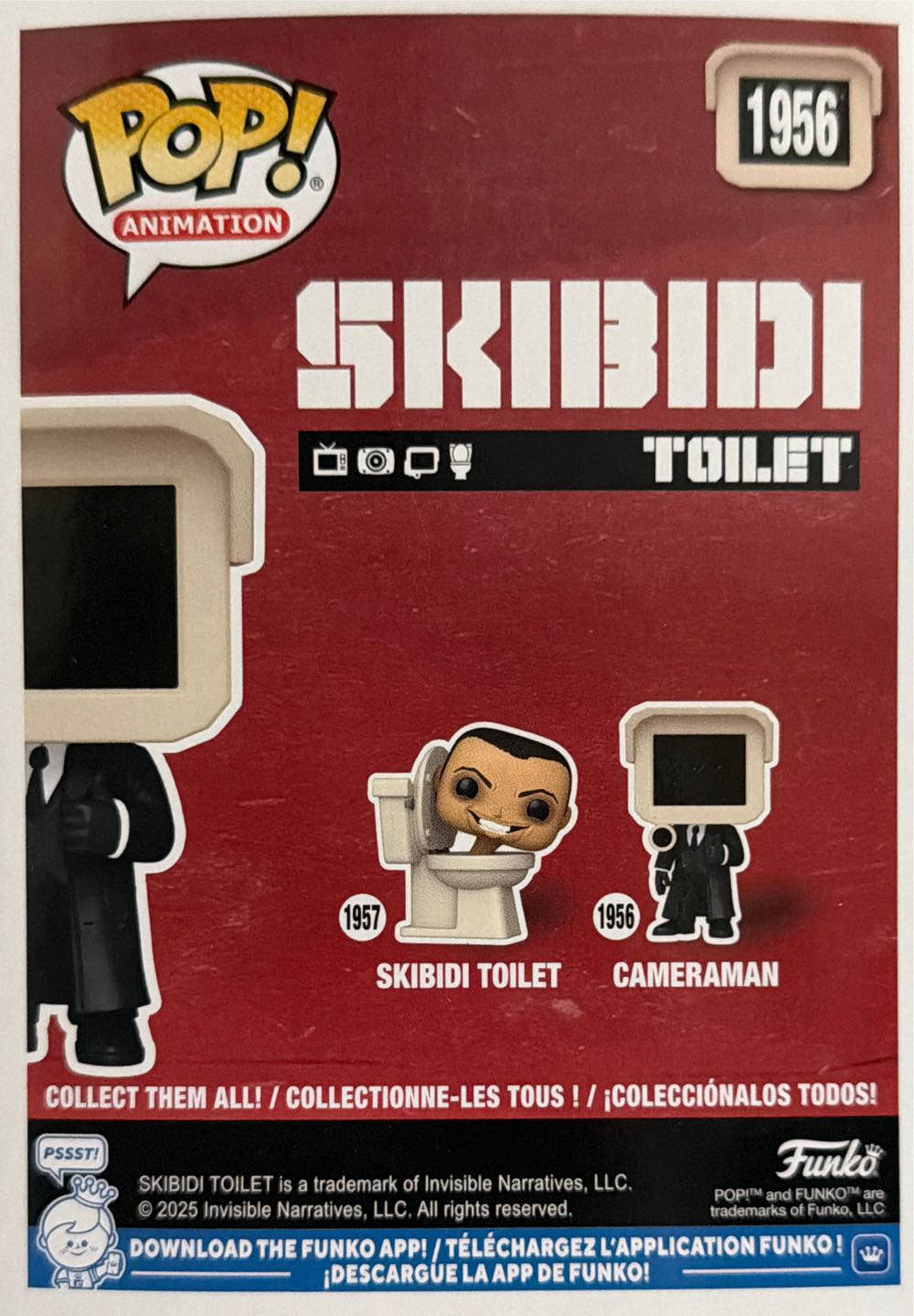Skibidi Toilet 1956 - Cameraman  vinyl figure collectible [Barcode 889698888356] - Main Image 3