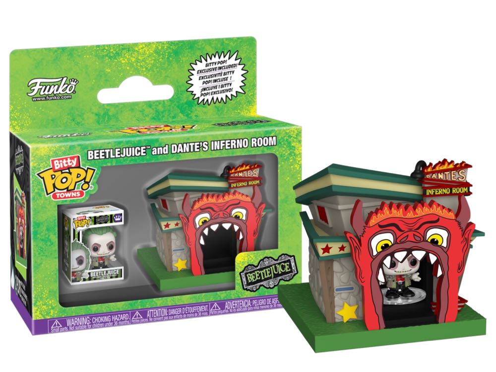 Bitty Pop! Town: Beetlejuice and Dante’s Inferno Room - Beetlejuice vinyl figure collectible [Barcode 889698855174] - Main Image 2
