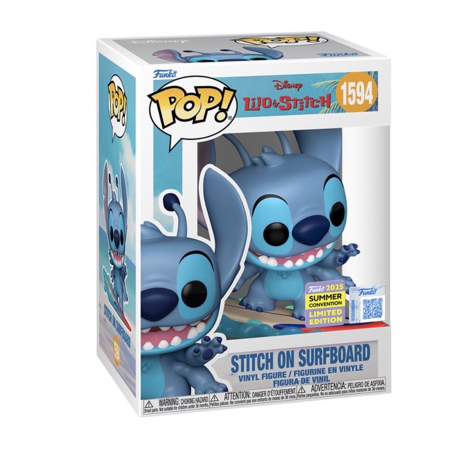 Stitch on Surfboard - Lilo and Stitch vinyl figure collectible [Barcode 889698879491] - Main Image 2