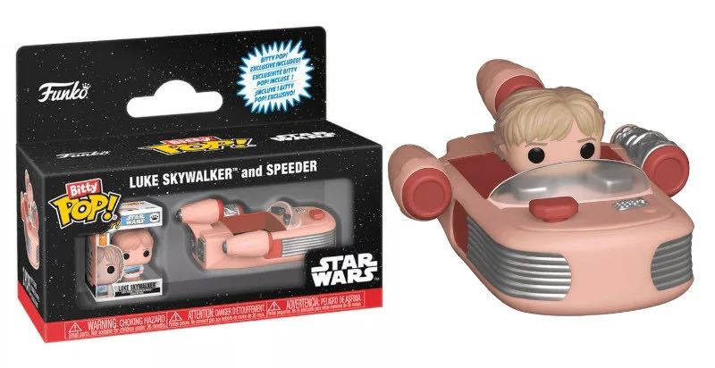 Luke Skywalker With Speeder - Star Wars vinyl figure collectible [Barcode 889698855198] - Main Image 2