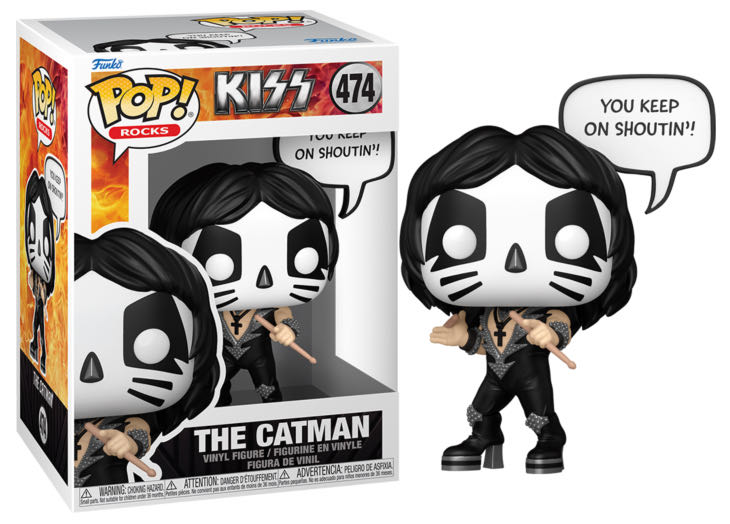 Kiss - The Catman - 474 Funko Pop Rocks - Kiss vinyl figure collectible [Barcode 889698841238] - Main Image 2