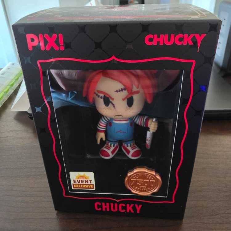 Thrilljoy Pix! Child’s Play: “chucky” ”limited Edition” Common Sdcc Shared - Chucky vinyl figure collectible [Barcode 846626062240] - Main Image 2