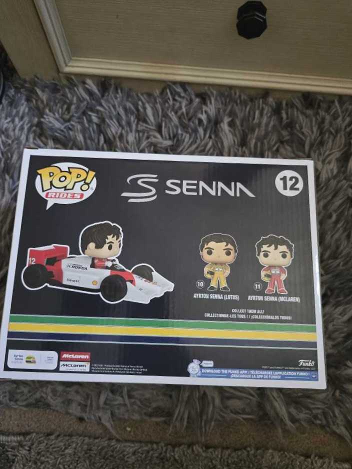 Formula 1 Funko Ayrton Sena Red With Ride   vinyl figure collectible [Barcode 889698893299] - Main Image 2