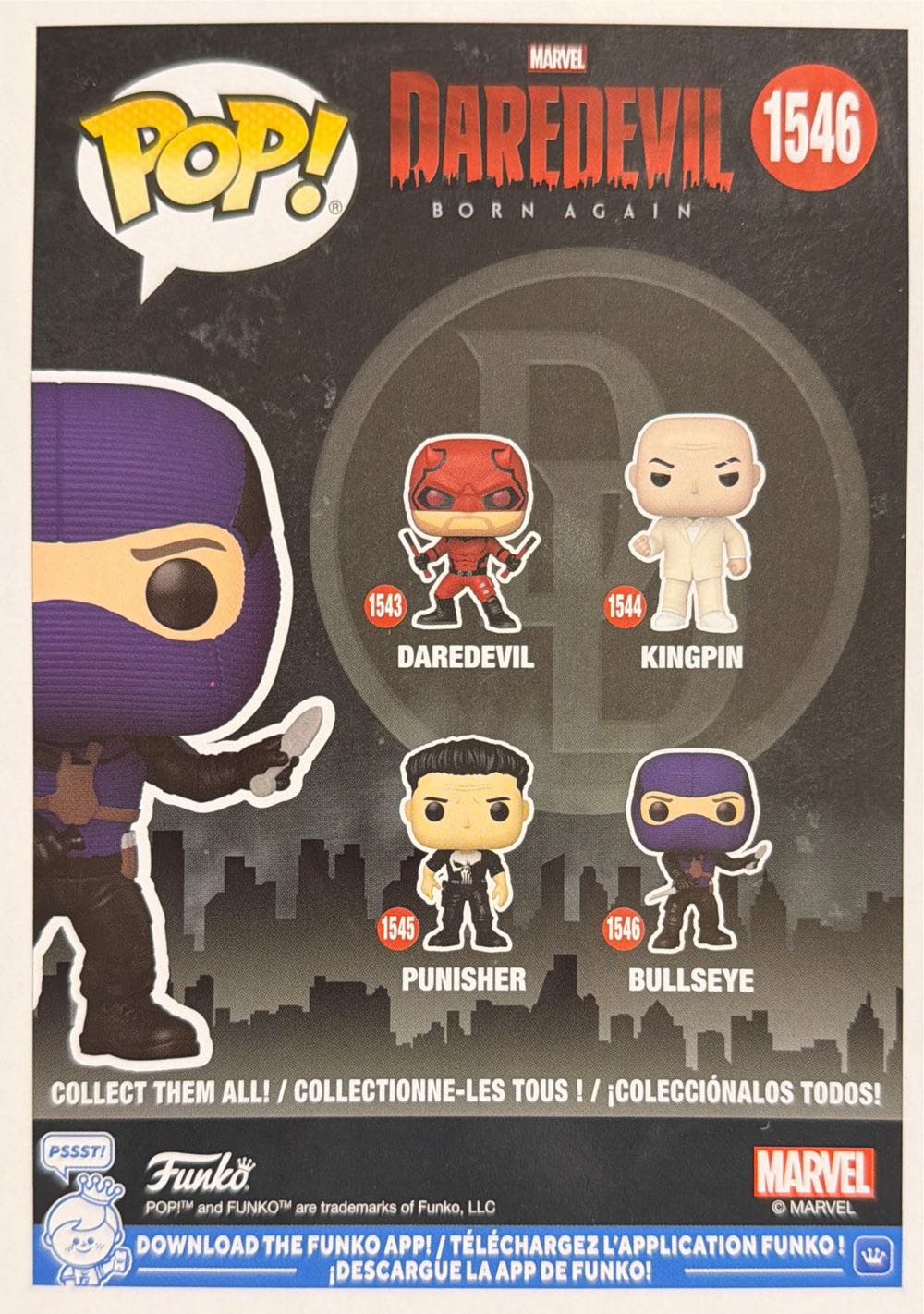 Bullseye - Marvel Universe vinyl figure collectible [Barcode 889698758970] - Main Image 3