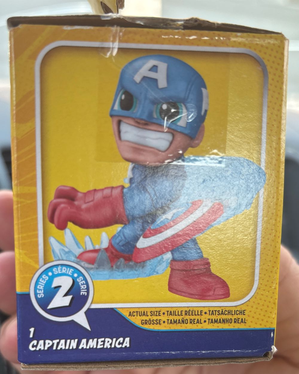 #1 Captain America Marvel Mighty Verse Series 2 Avengers Action Collection  vinyl figure collectible [Barcode 5010996222473] - Main Image 2