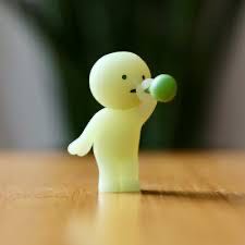 Smiski Blowing Bubbles  vinyl figure collectible - Main Image 2