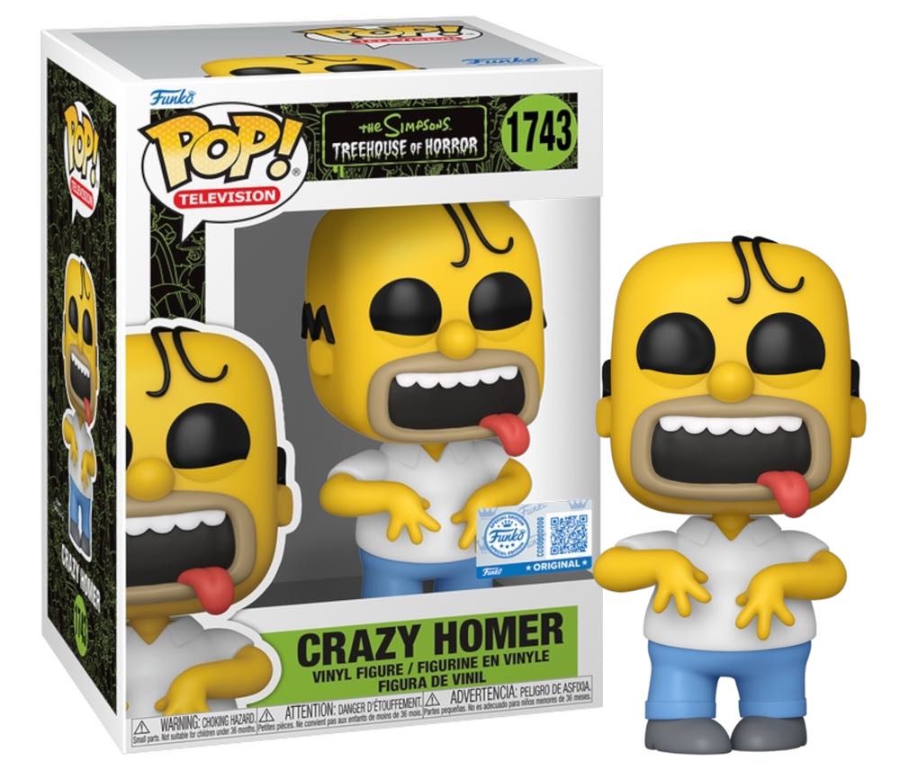 Crazy Homer - The Simpsons vinyl figure collectible [Barcode 889698872478] - Main Image 2