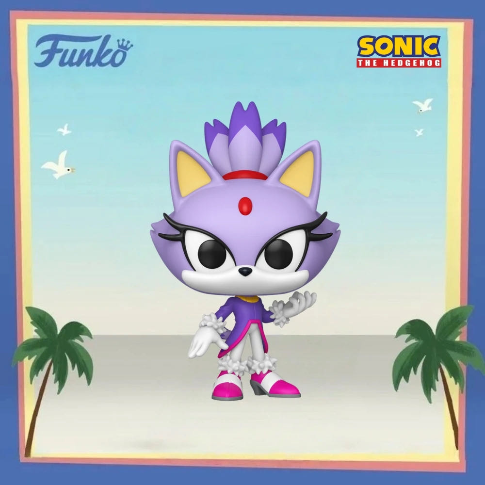 Funko Pop! Games: Sonic The Hedgehog Blaze Blaze The Cat Collectable Vinyl Figure Gift Idea Official Merchandise Toys For Kids & Adults Video Games Fans - Sonic the Hedgehog vinyl figure collectible [Barcode 889698861045] - Main Image 3