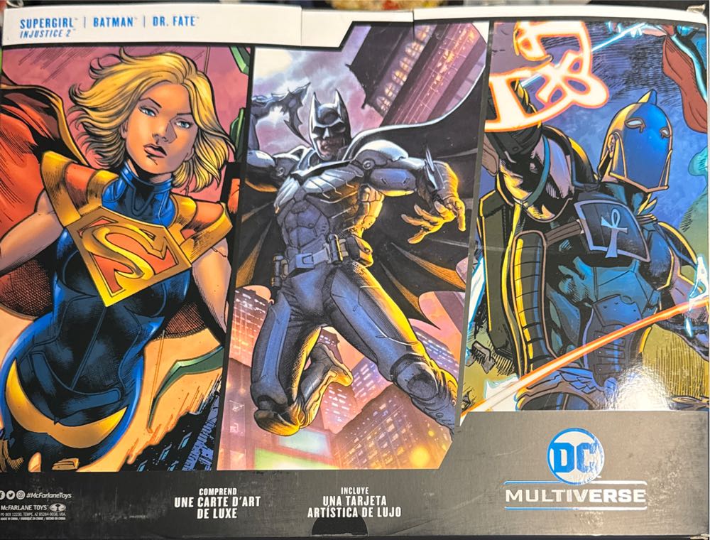 Mcfarlane Toys Dc Multiverse Batman Supergirl & Dr.fate Injustice 2 3pk Gold Label Amazon Exclusive  vinyl figure collectible [Barcode 787926157482] - Main Image 3