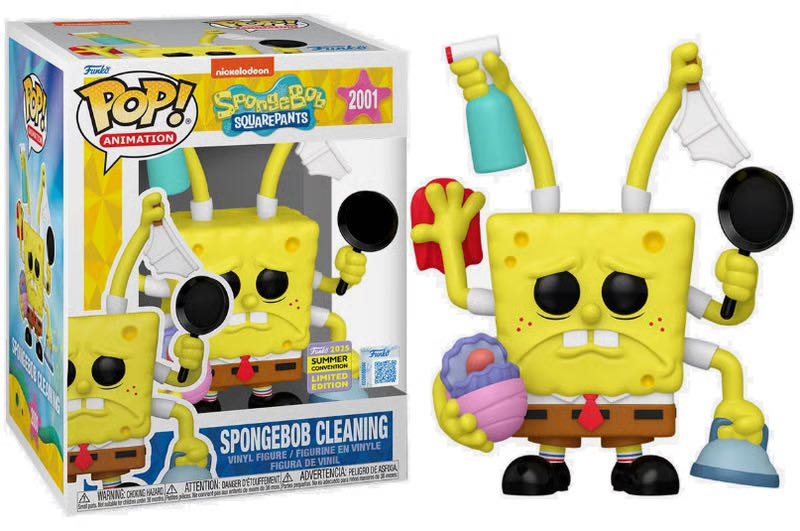Spongebob Cleaning - SpongeBob SquarePants vinyl figure collectible [Barcode 889698879484] - Main Image 2