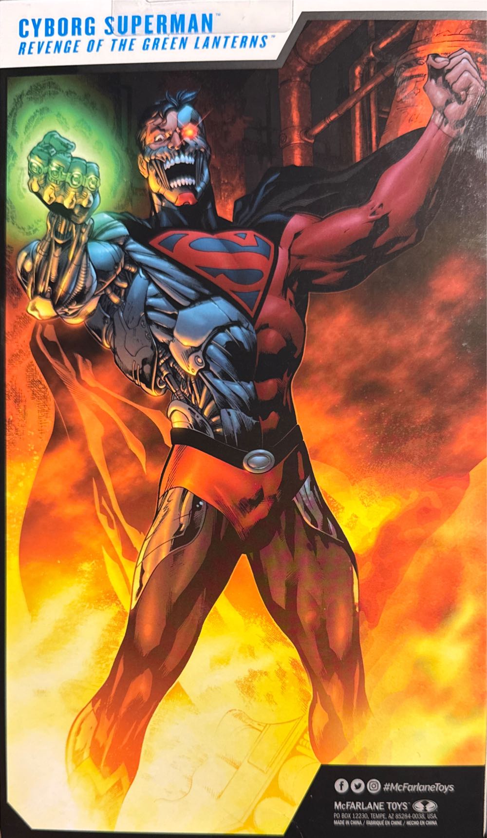 Multiverse Red Mcfarlane Gold Label Target Exclusive New Mcfarlane Dc Multiverse Cyborg Superman Gold Green Revenge Lanterns Of Revenge Lanterns The Hand 7” 52 Action And Platinum Edition Lantern 7”  vinyl figure collectible [Barcode 787926174441] - Main Image 4