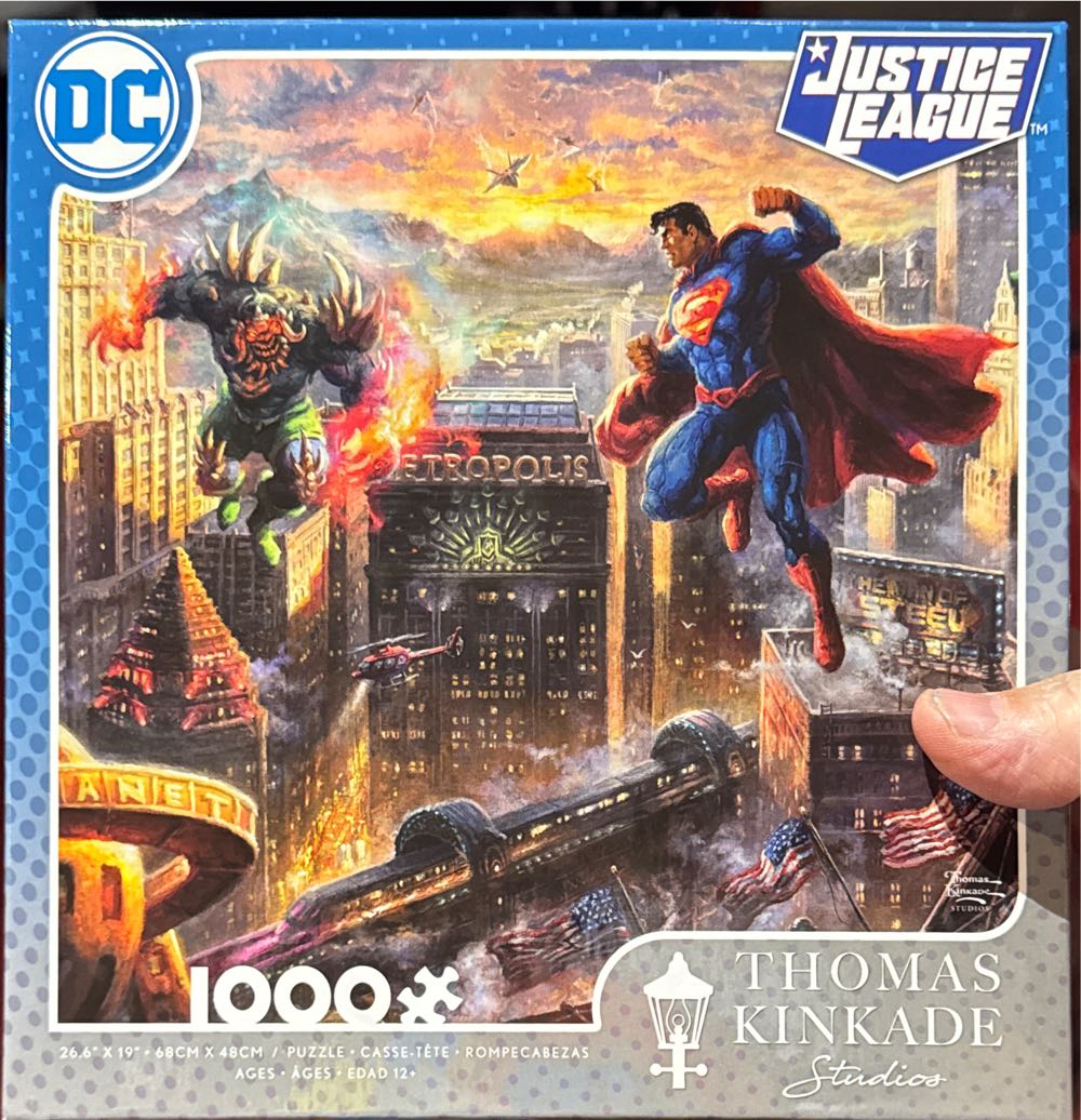 Ceaco Thomas Kinkade Dc Comics Superman Man Of Steel Piece Jigsaw Puzzle  vinyl figure collectible [Barcode 021081310048] - Main Image 2