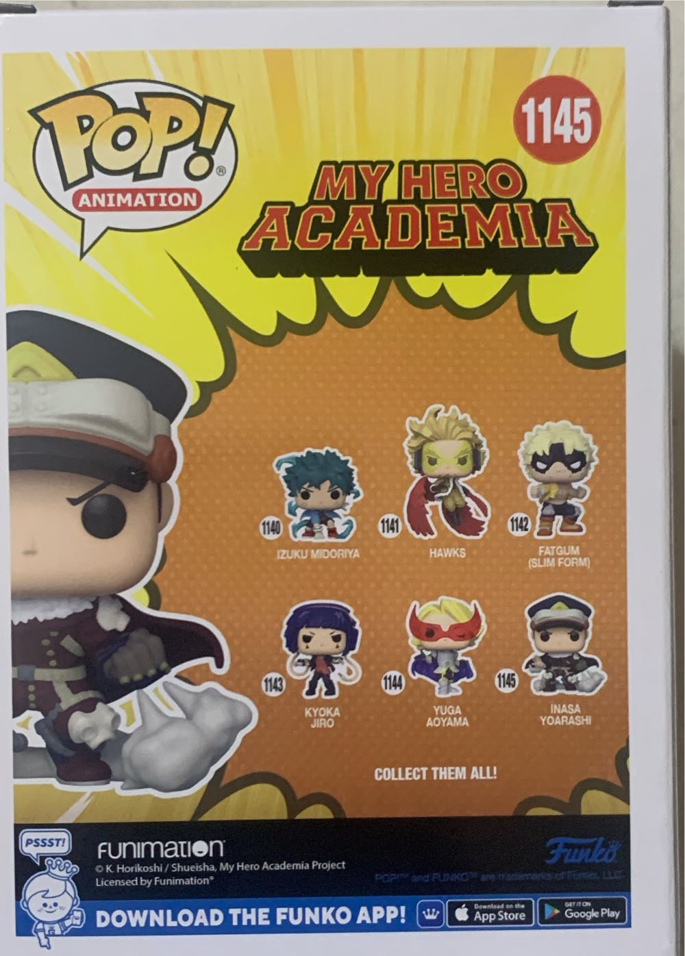 Inasa Yoarashi - My Hero Academia vinyl figure collectible [Barcode 889698586009] - Main Image 2