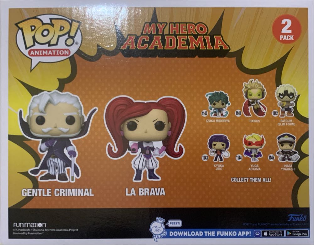Gentle Criminal & La Brava - My Hero Academia vinyl figure collectible [Barcode 889698608947] - Main Image 2
