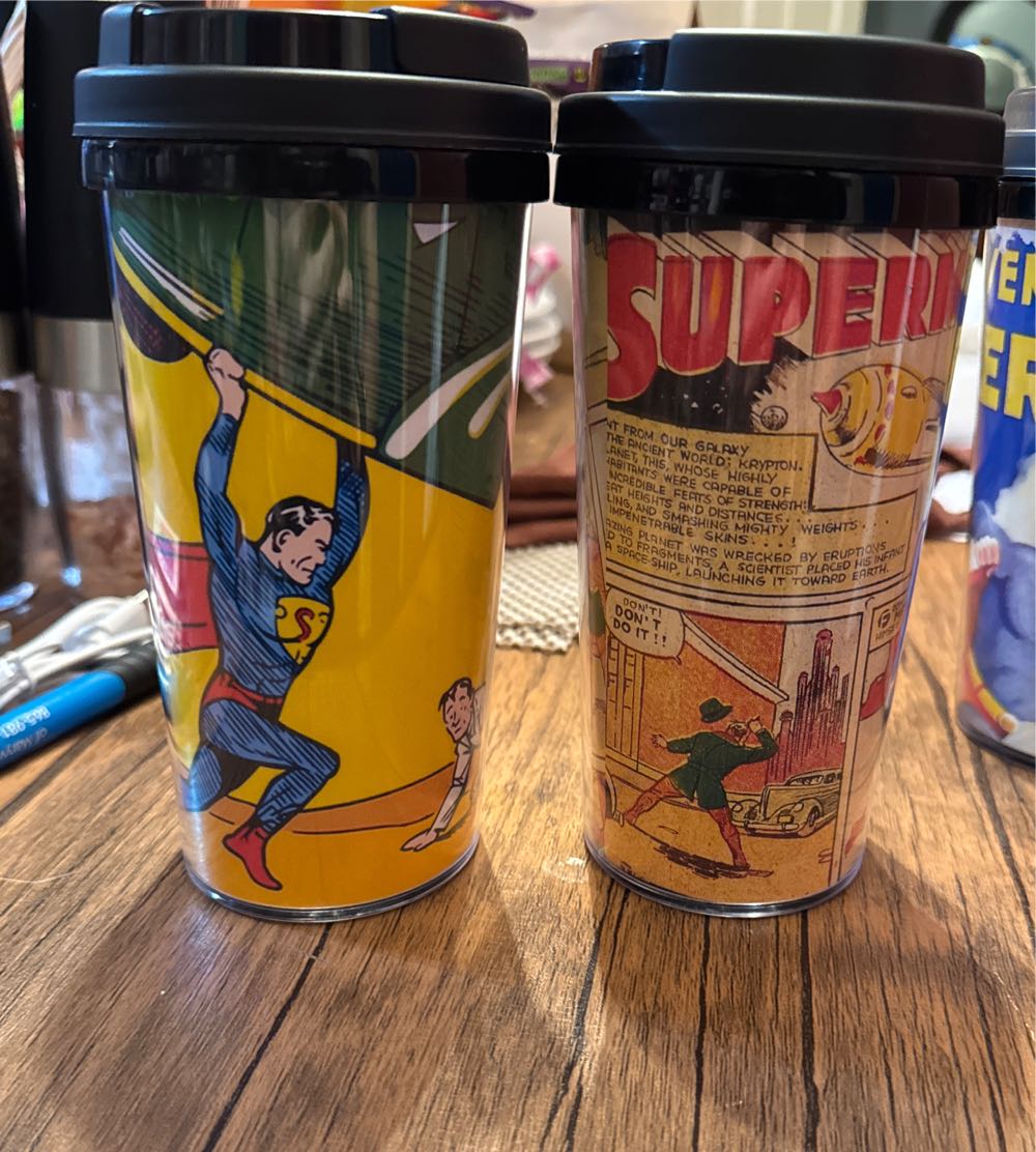 Superman custom travel mugs  vinyl figure collectible - Main Image 2