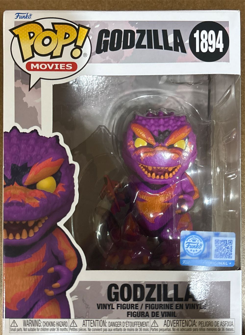 Funko Pop! 1894 Godzilla Retro - Godzilla vinyl figure collectible [Barcode 889698872072] - Main Image 2