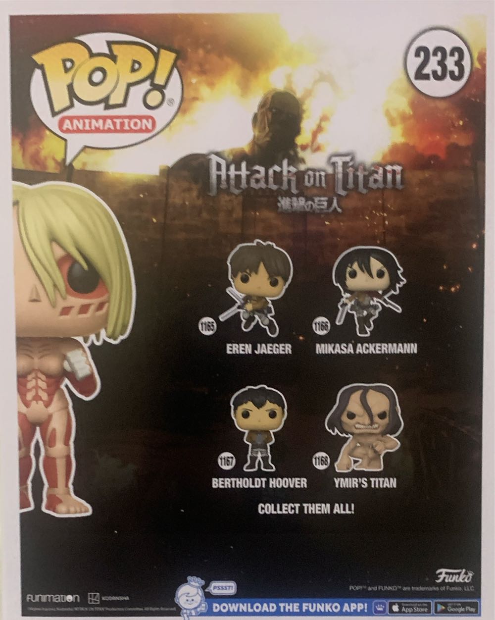 Female Titans - Attack on Titan vinyl figure collectible [Barcode 889698606455] - Main Image 2