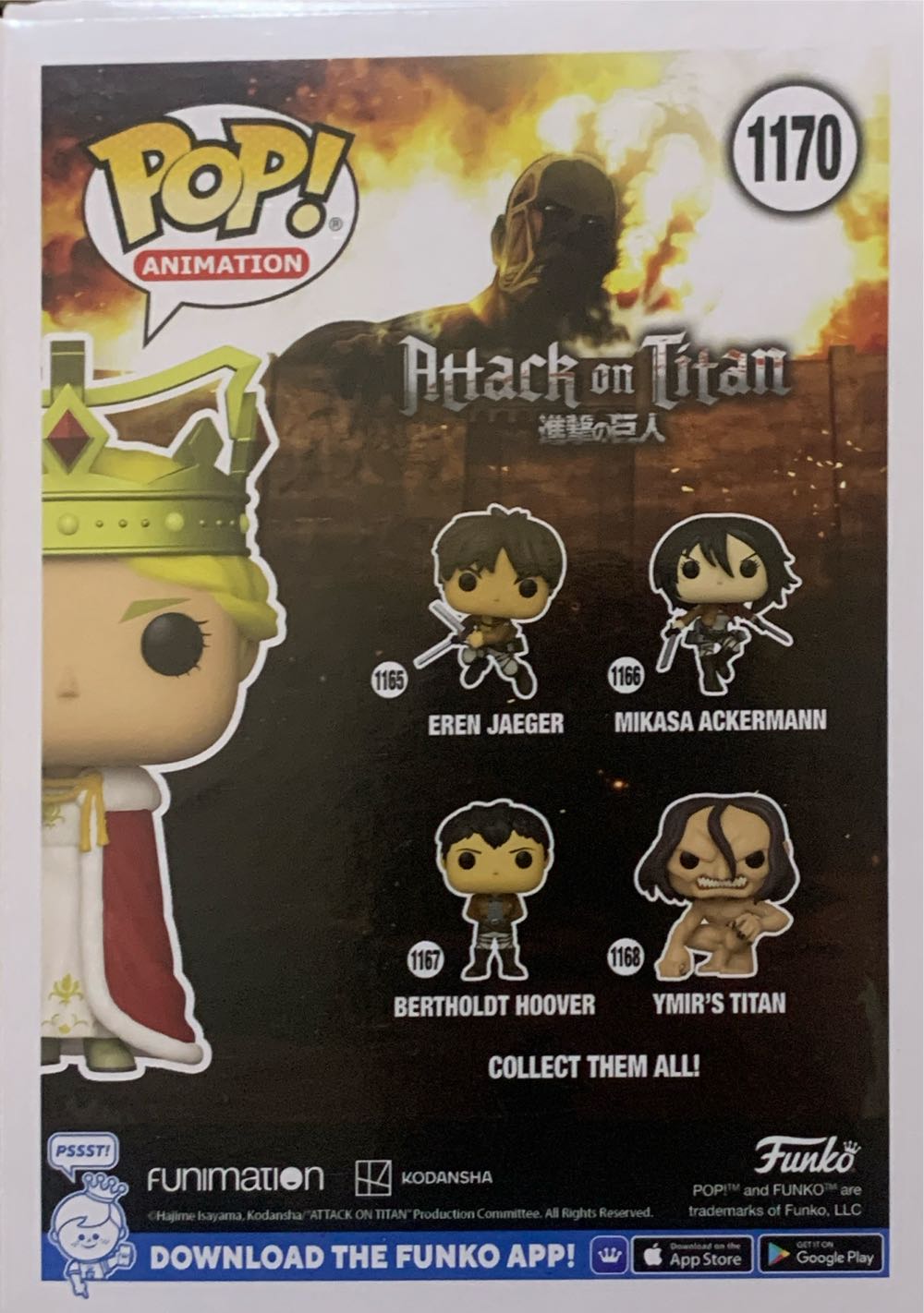 Queen Historia - Attack on Titan vinyl figure collectible [Barcode 889698603195] - Main Image 2