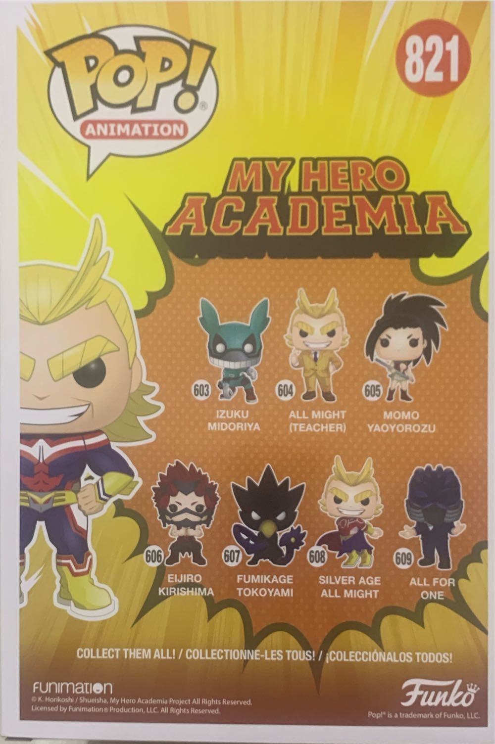 All Might ( Big ) - My Hero Academia vinyl figure collectible [Barcode 889698512640] - Main Image 2