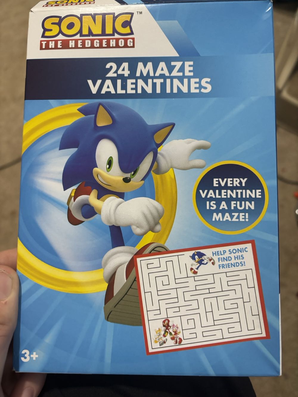 Sonic The Hedgehog Paper Magic Group 24 Maze Valentine’s - Sonic the Hedgehog vinyl figure collectible [Barcode 073168809266] - Main Image 2