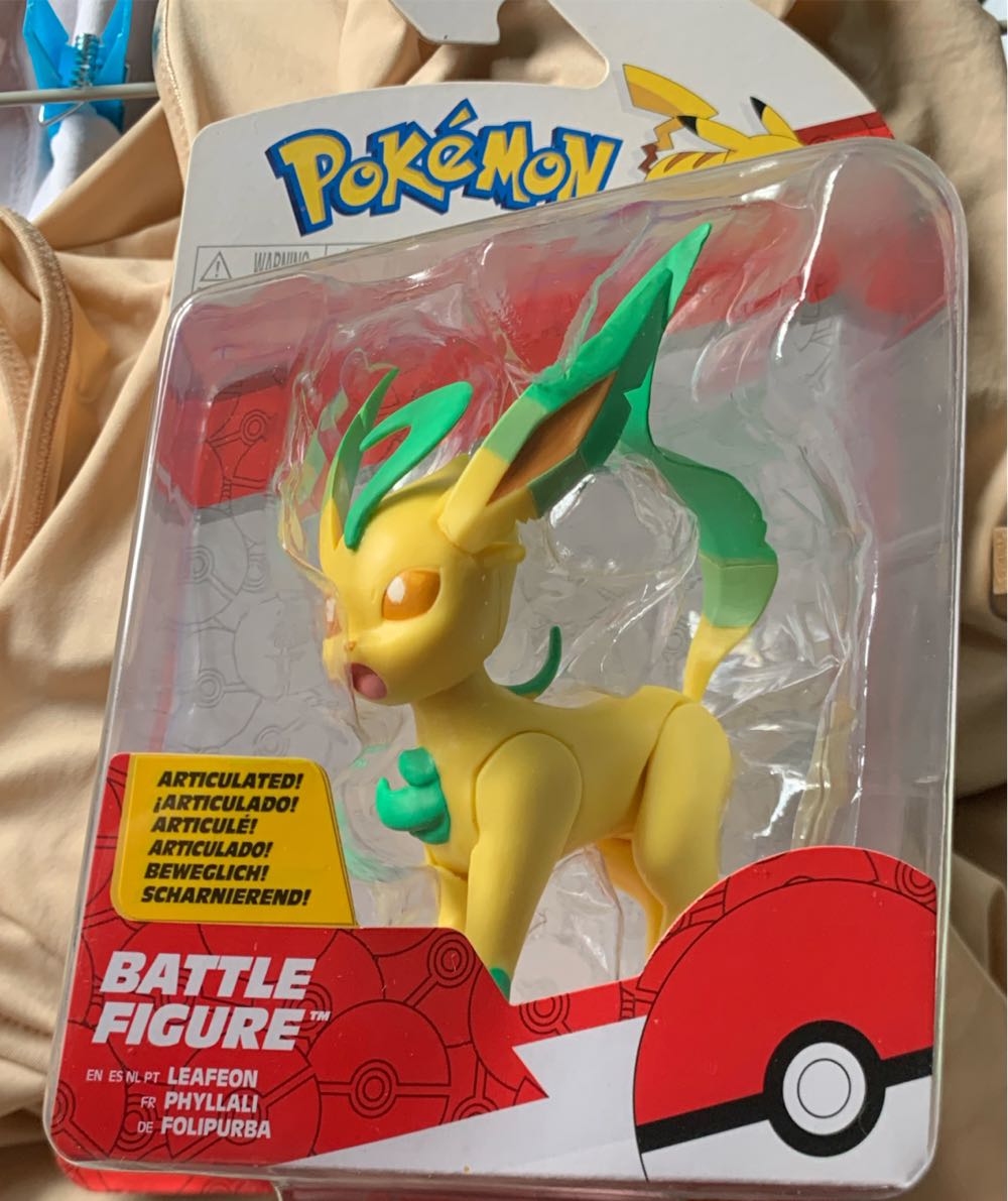 New Jazwares Pokemon Leafeon Pokemon Battle New Pokemon  vinyl figure collectible [Barcode 191726480846] - Main Image 2