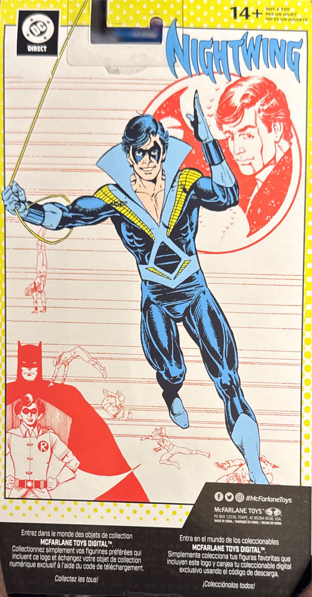 Mcfarlane Toys Dc Direct Nightwing Teen Titans 7in Action Figure With Digital Collectible  vinyl figure collectible [Barcode 787926173888] - Main Image 3