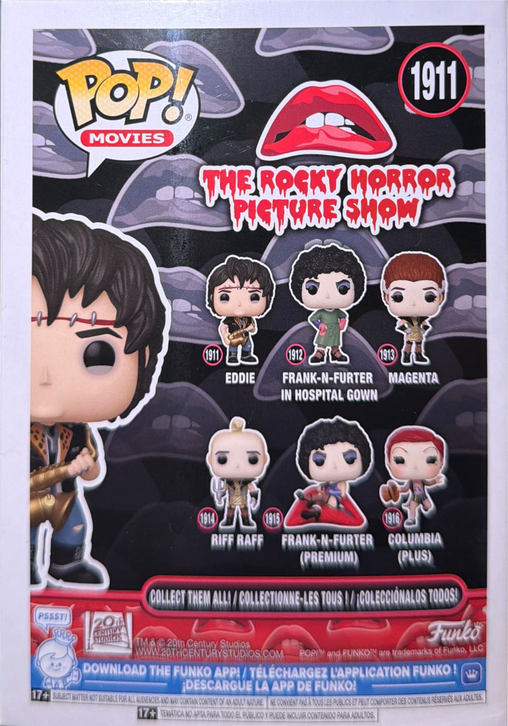 Eddie - The Rocky Horror Picture Show vinyl figure collectible [Barcode 889698868044] - Main Image 4