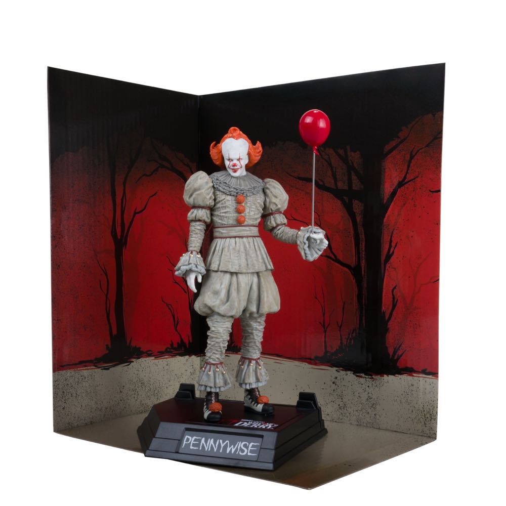 McFarlane Toys Movie Maniacs Pennywise: Welcome To Derry 6in Posed Figure Gold Label  vinyl figure collectible [Barcode 787926141368] - Main Image 2