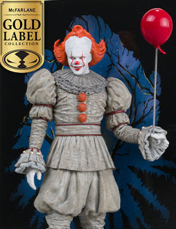 McFarlane Toys Movie Maniacs Pennywise: Welcome To Derry 6in Posed Figure Gold Label  vinyl figure collectible [Barcode 787926141368] - Main Image 4