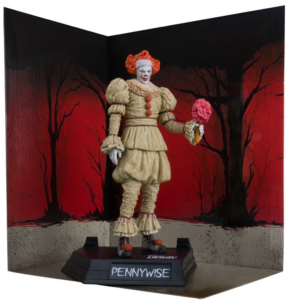 McFarlane Toys Movie Maniacs Pennywise: Welcome To Derry 6in Posed Figure Gold Label  vinyl figure collectible [Barcode 787926141375] - Main Image 2