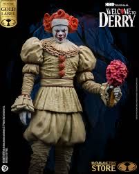 McFarlane Toys Movie Maniacs Pennywise: Welcome To Derry 6in Posed Figure Gold Label  vinyl figure collectible [Barcode 787926141375] - Main Image 4