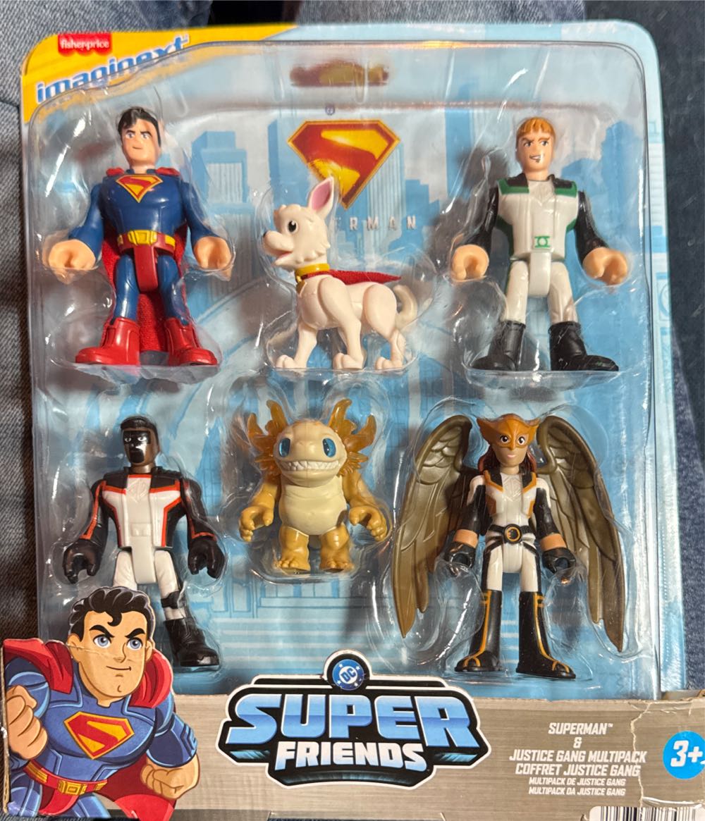 Fisher-price Imaginext Superman Action Figure Multipack 6 Characters 3-inch Collectible Set With Krypto & Kaiju  vinyl figure collectible [Barcode 194735286478] - Main Image 2