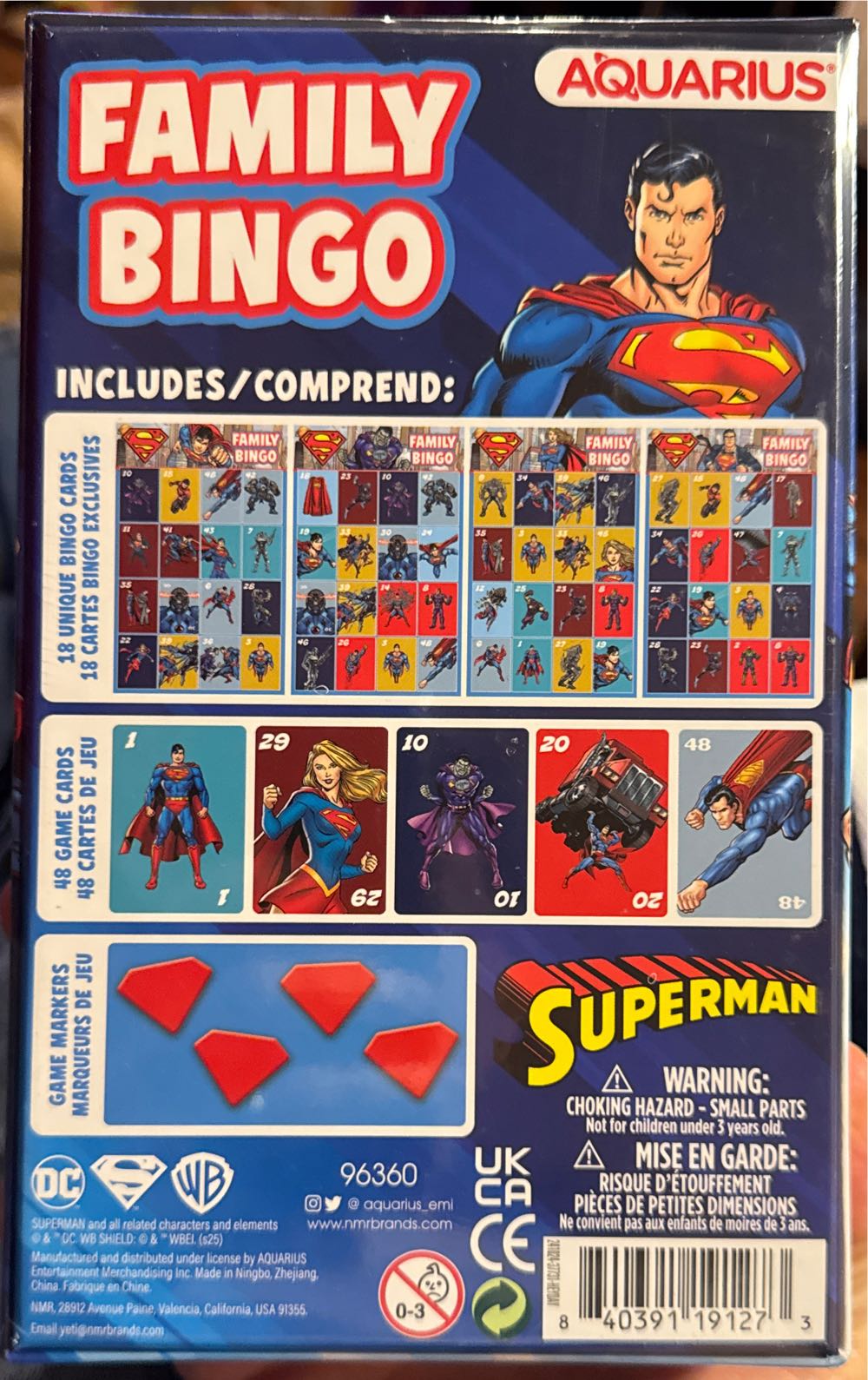 Superman Family Bingo Game  vinyl figure collectible [Barcode 840391191273] - Main Image 3