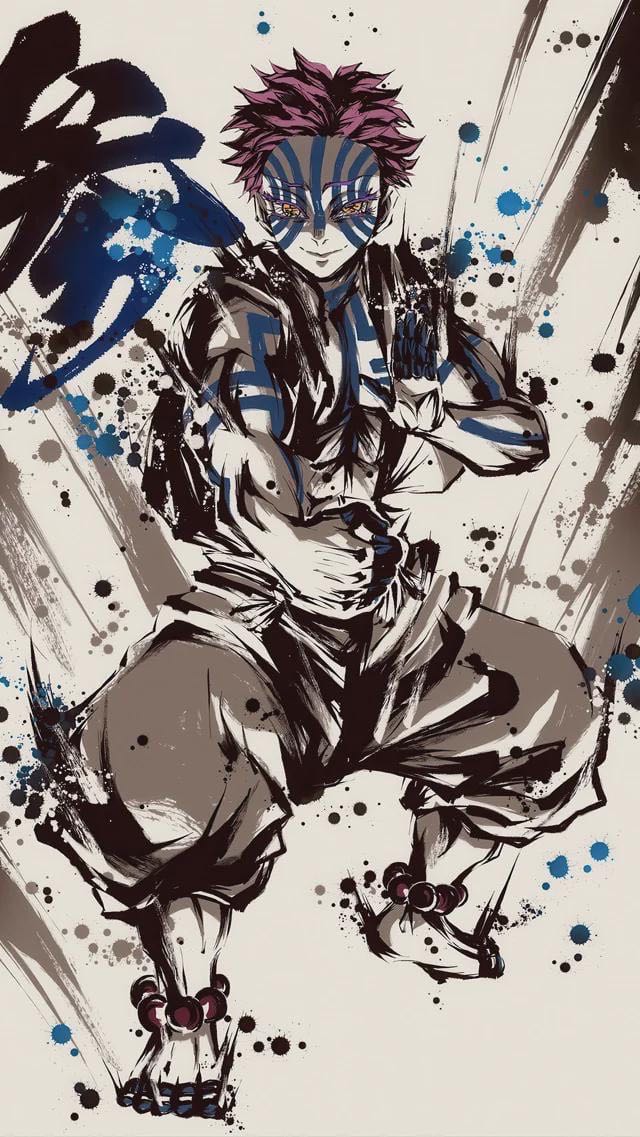 Akaza - Demon Slayer vinyl figure collectible [Barcode 889698865050] - Main Image 4