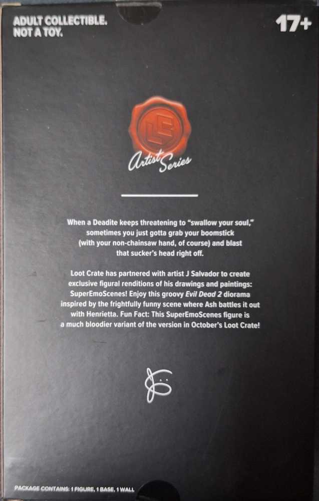 Loot Crate Evil Dead 2 Henrietta Vs Bloodier Ash Diorama  - Evil Dead vinyl figure collectible [Barcode 757347487987] - Main Image 3