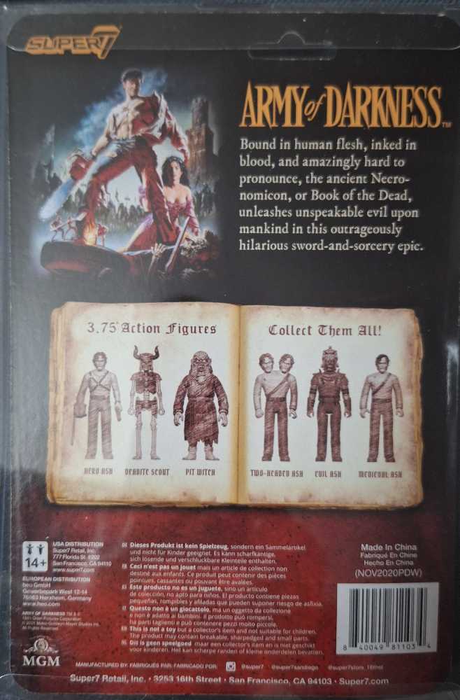 Super7 Army Of Darkness Deadite Scout Midnight Version  - Evil Dead vinyl figure collectible [Barcode 840049811034] - Main Image 3