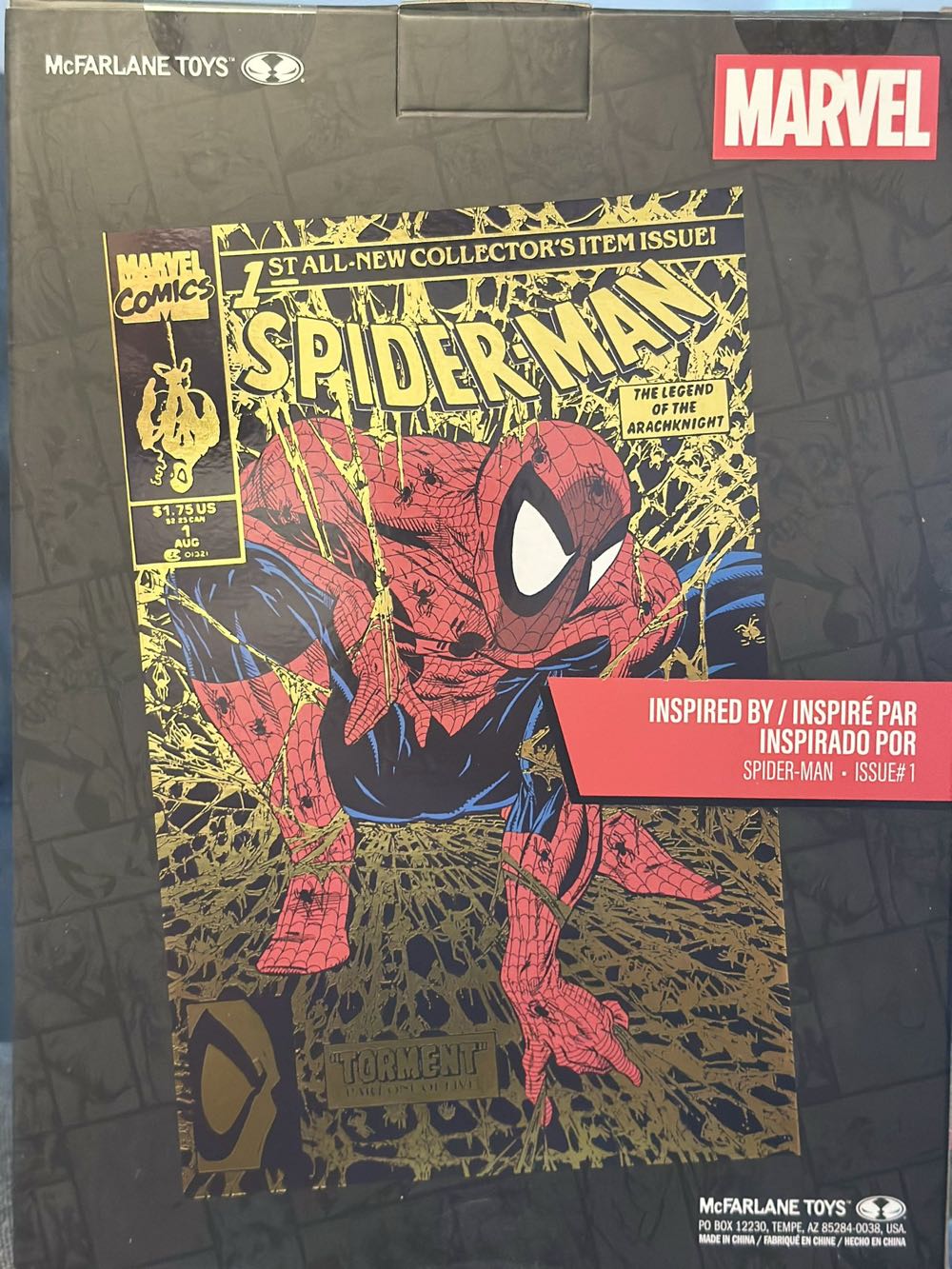 Spider-Man (Marvel: Spider-Man #1 [Gold Edition]) 1:6th Scale Collectible w/ Scene Autograph Series (Gold Label) - Spider-Man vinyl figure collectible [Barcode 787926149081] - Main Image 3