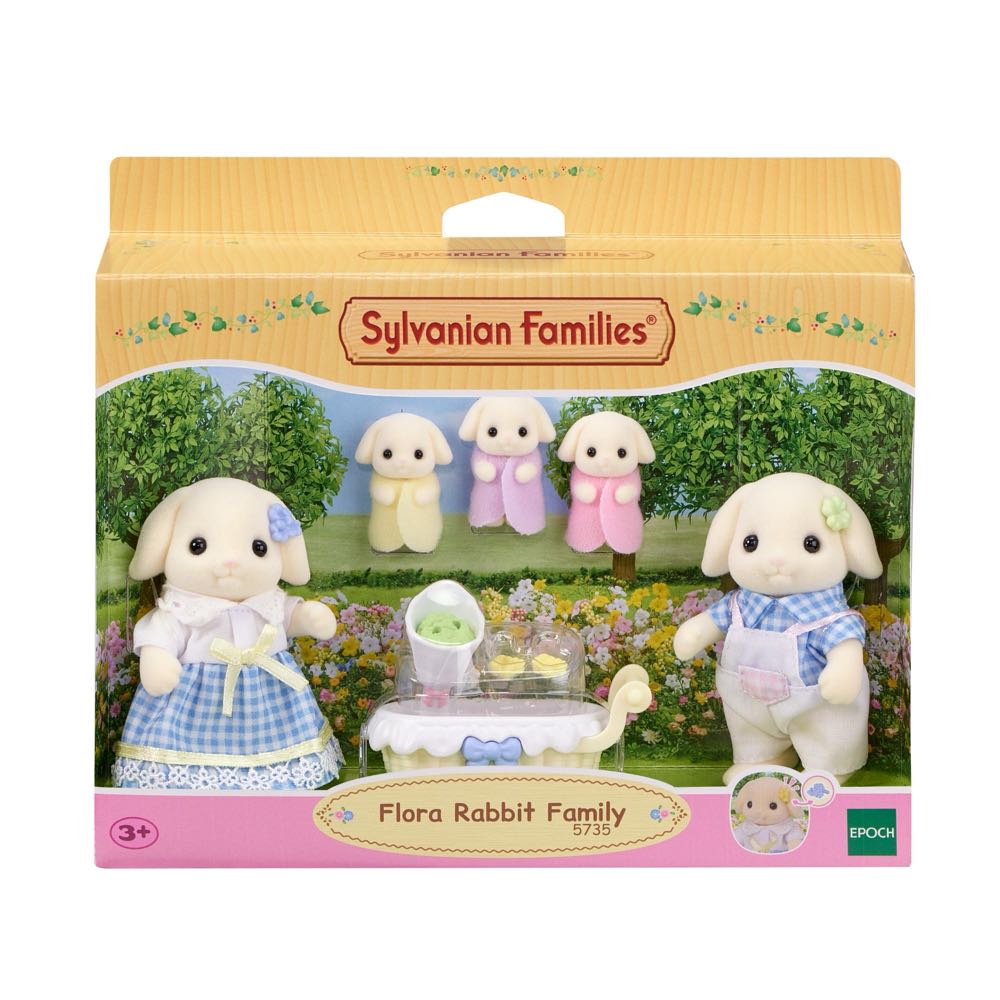 Flora Rabbit Family  vinyl figure collectible [Barcode 5054131057353] - Main Image 2