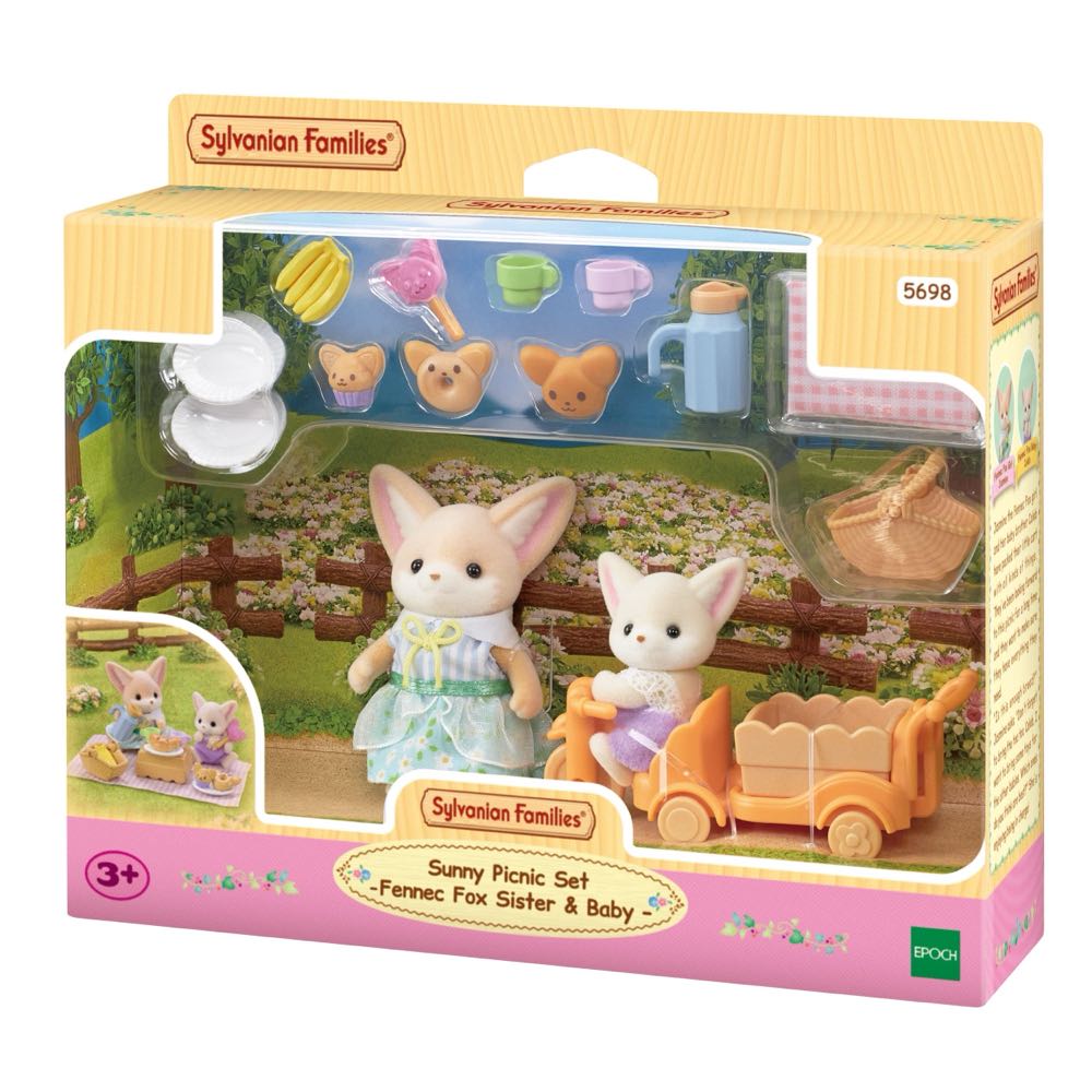 Sunny Picnic Set - Fennec Fox Sister & Baby  vinyl figure collectible [Barcode 5054131056981] - Main Image 2