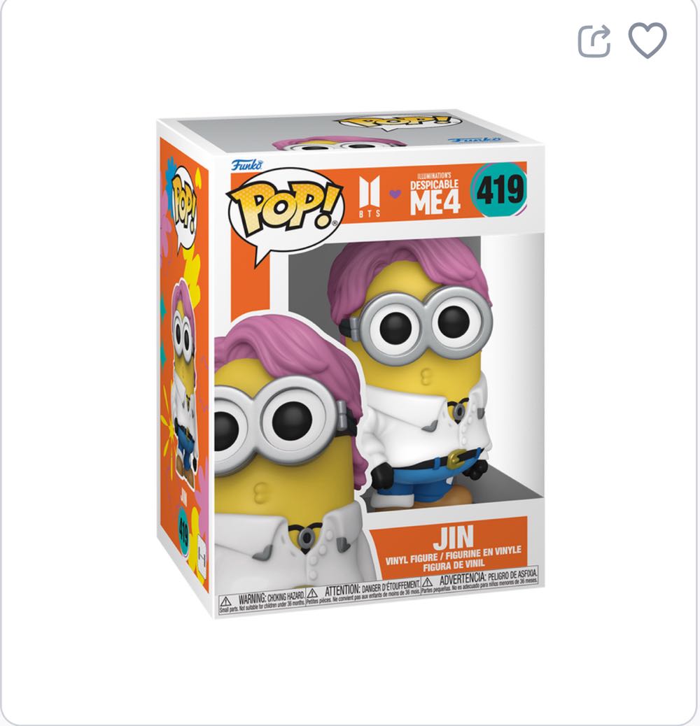 Despicable Me: Jin - BTS vinyl figure collectible - Main Image 2