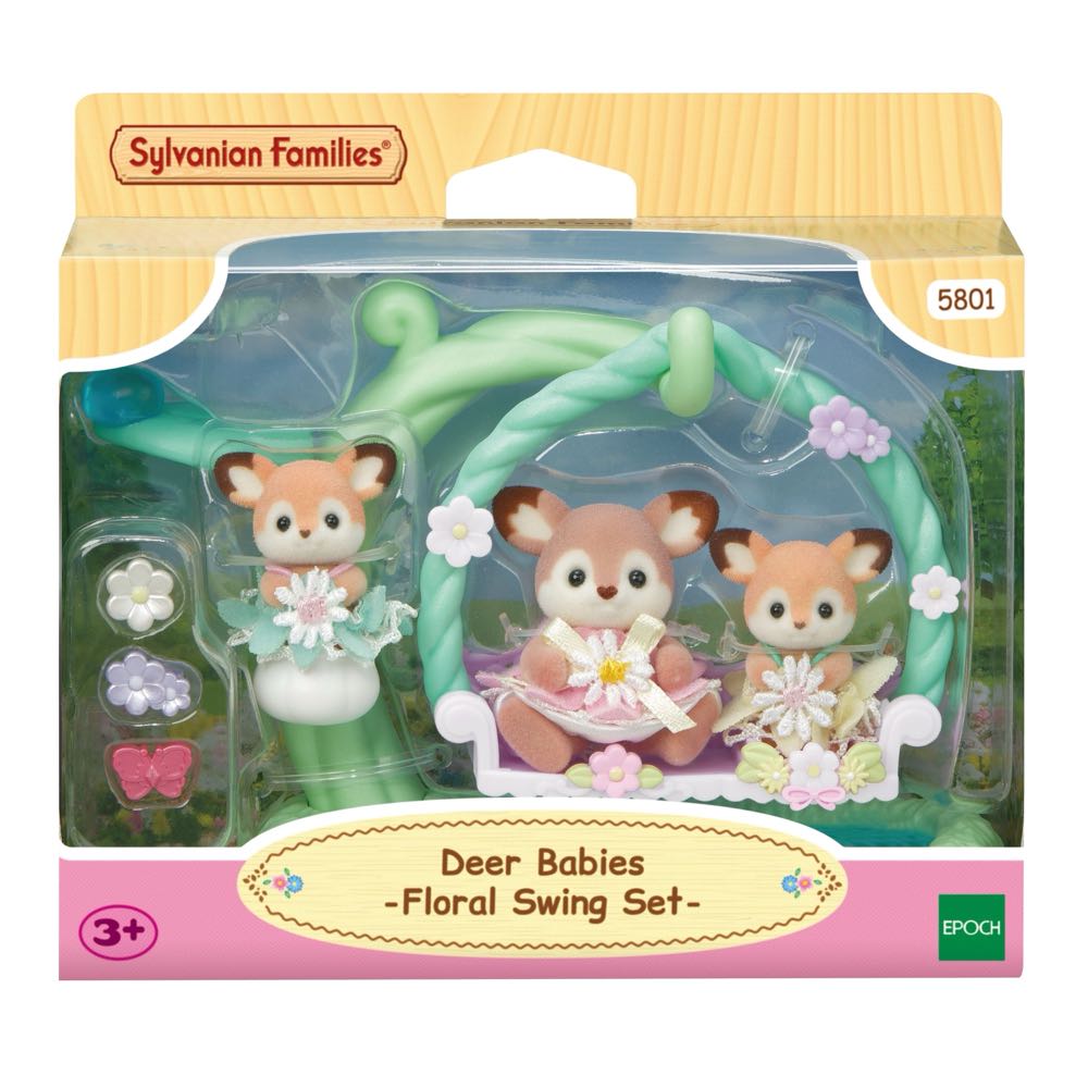 Deer Babies - Floral Swing Set  vinyl figure collectible [Barcode 5054131058015] - Main Image 2