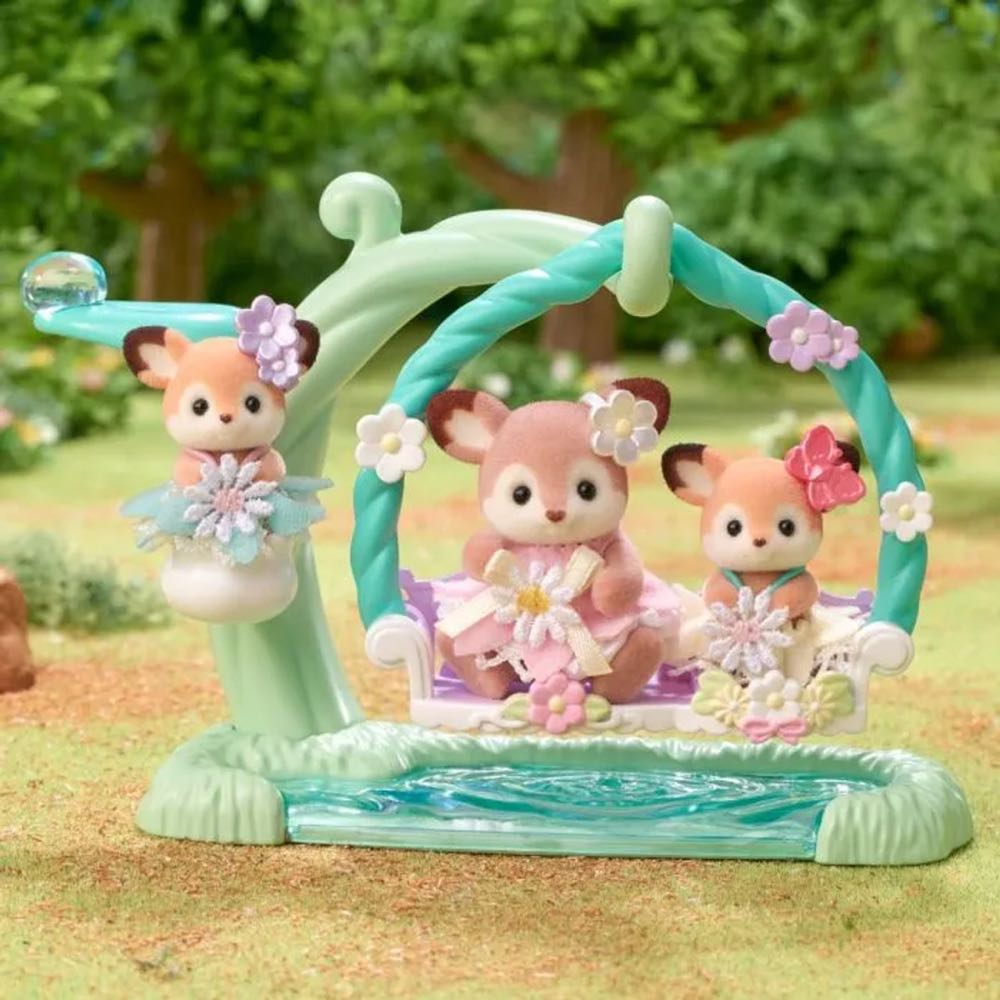 Deer Babies - Floral Swing Set  vinyl figure collectible [Barcode 5054131058015] - Main Image 3