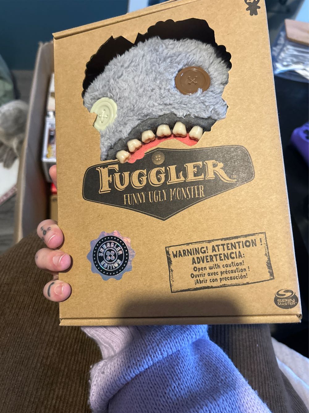 Fuggler Oogah Boogah Grey  vinyl figure collectible [Barcode 5056289415474] - Main Image 2