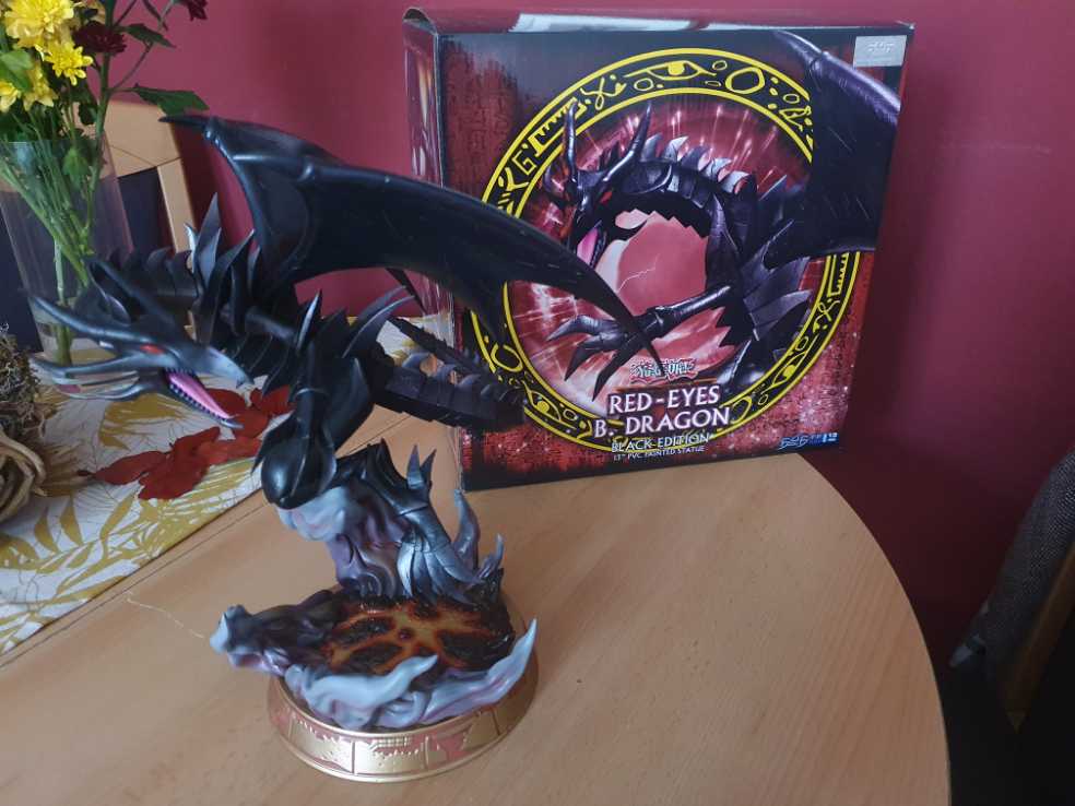 Eyes Black Edition Pvc Statue First4figures Yugioh! Red Eyes Yu Gi Oh! Dragon B.dragon B. Ed Colour  vinyl figure collectible [Barcode 5060316625392] - Main Image 2